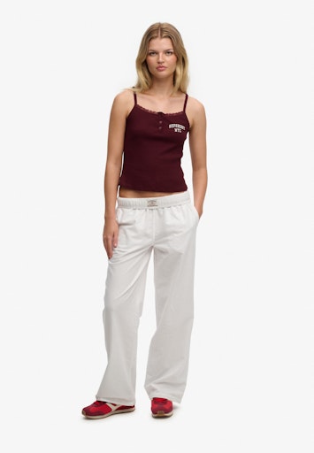 Cotton Linen Elastic Trousers