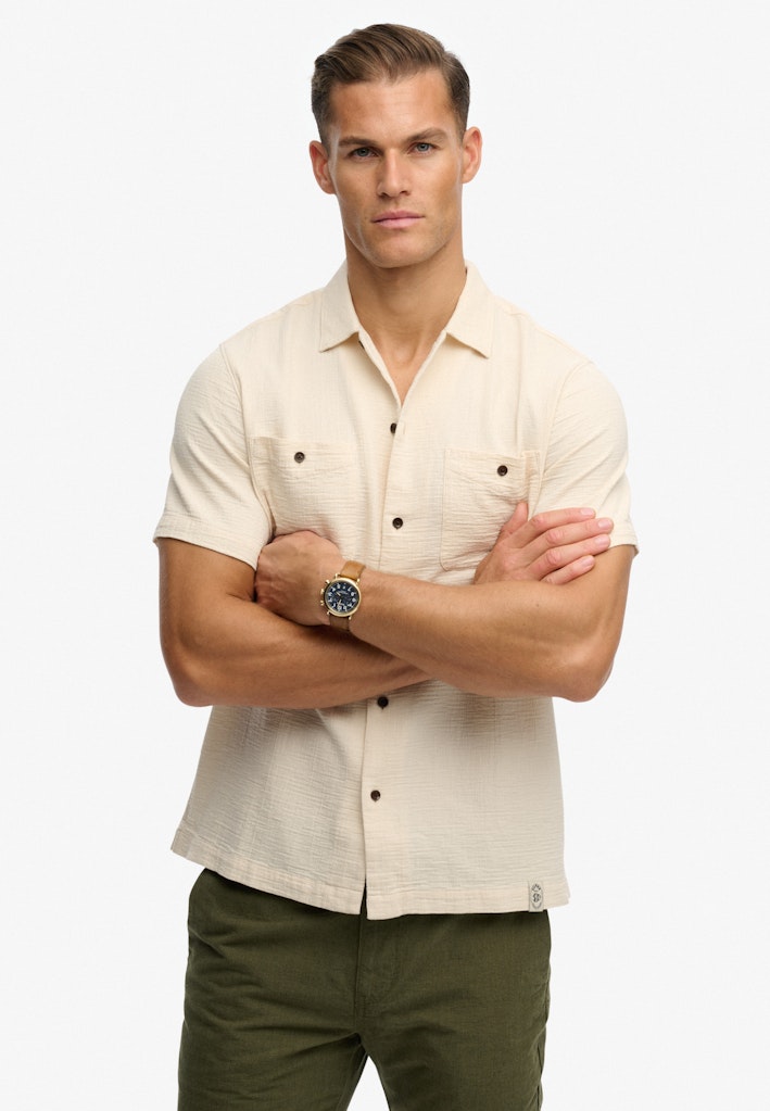 The Merchant Store - Textured Short Sleeve Shirt