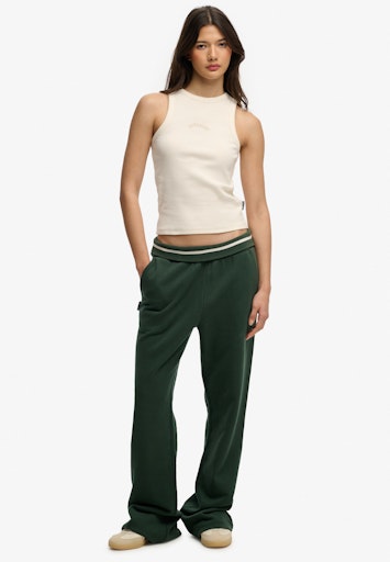 Athletic Essentials Logo Low Rise Flare Jogger