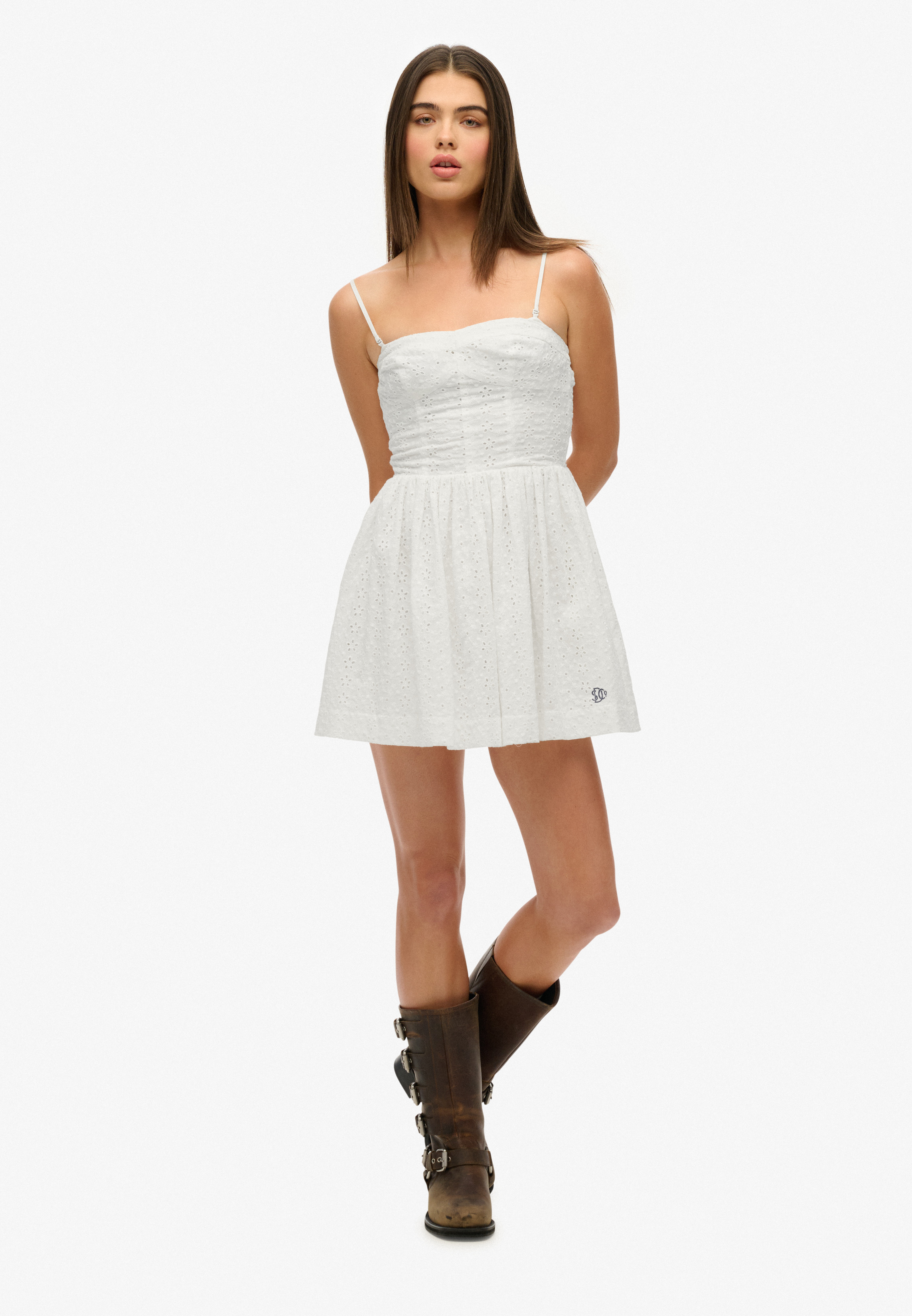 Broderie Cami Mini Dress