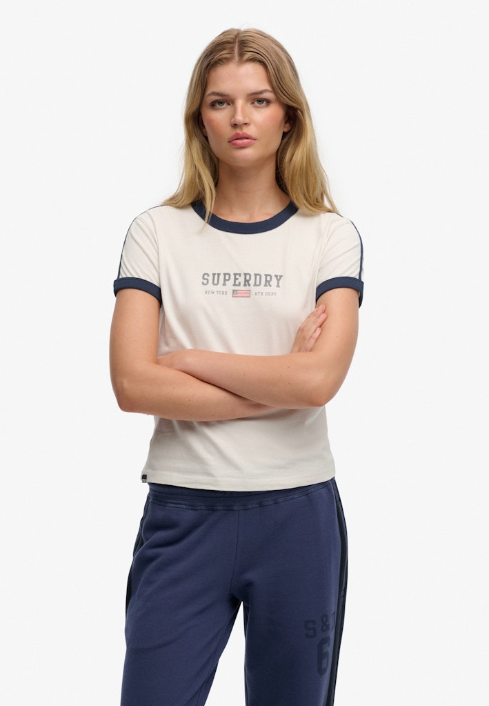Athletic Essentials Graphic Ringer T-Shirt