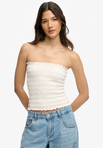 Smocked Jersey Bandeau