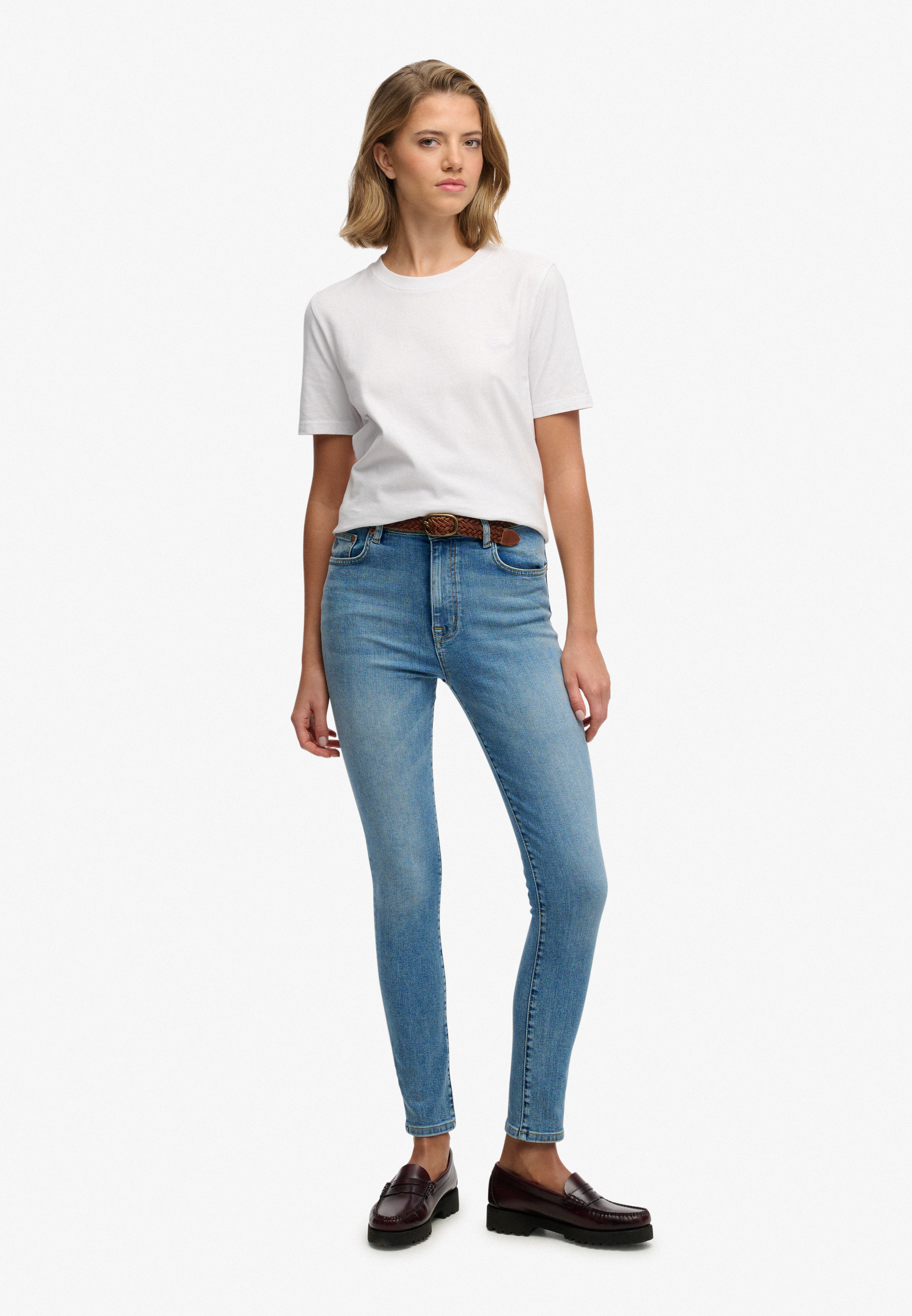 Organic Cotton High Rise Skinny Jeans