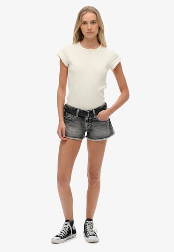 Low Rise Denim Hot Shorts