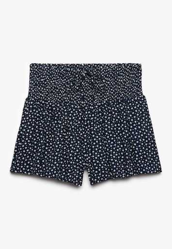 Printed Mini Smocked Shorts