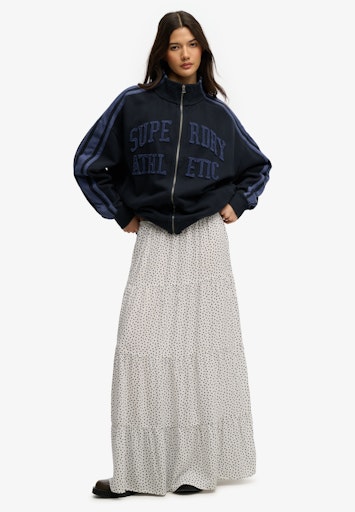Woven Tiered Maxi Skirt