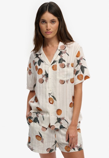 Beach Printed Short Sleeve Shirt