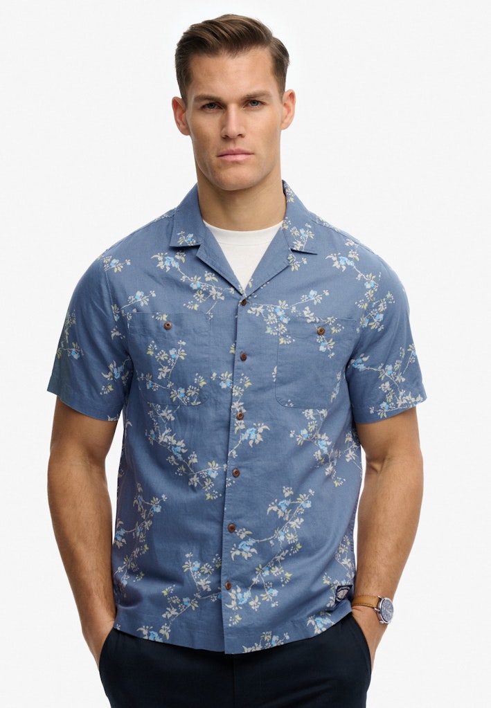 Short Sleeve Printed Beach Shirt